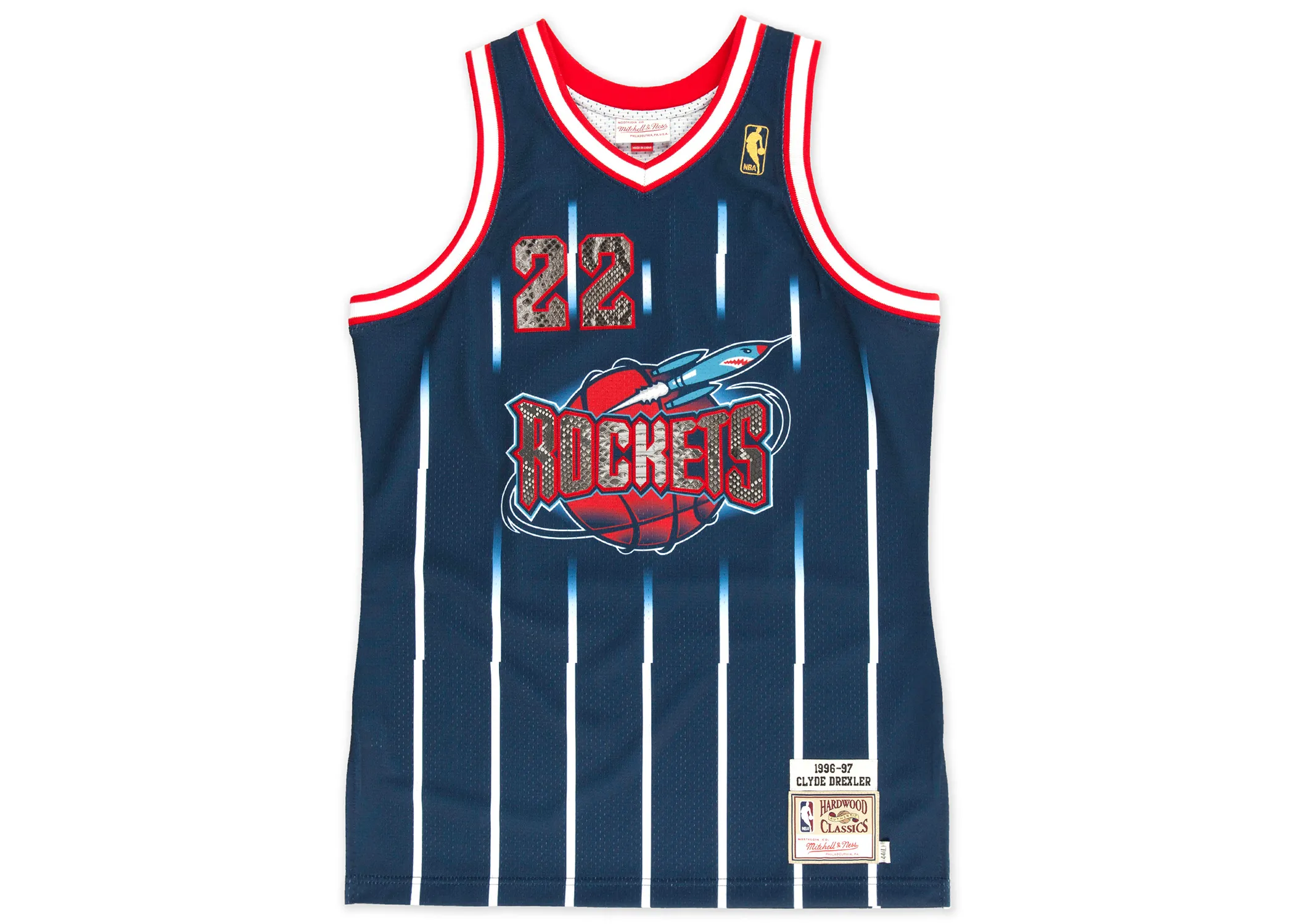 Mitchell & Ness Clyde Drexler 1996-1997 Houston Rockets Python Jersey