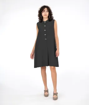 Niche - Rayon - Twinbutton Dress - Black