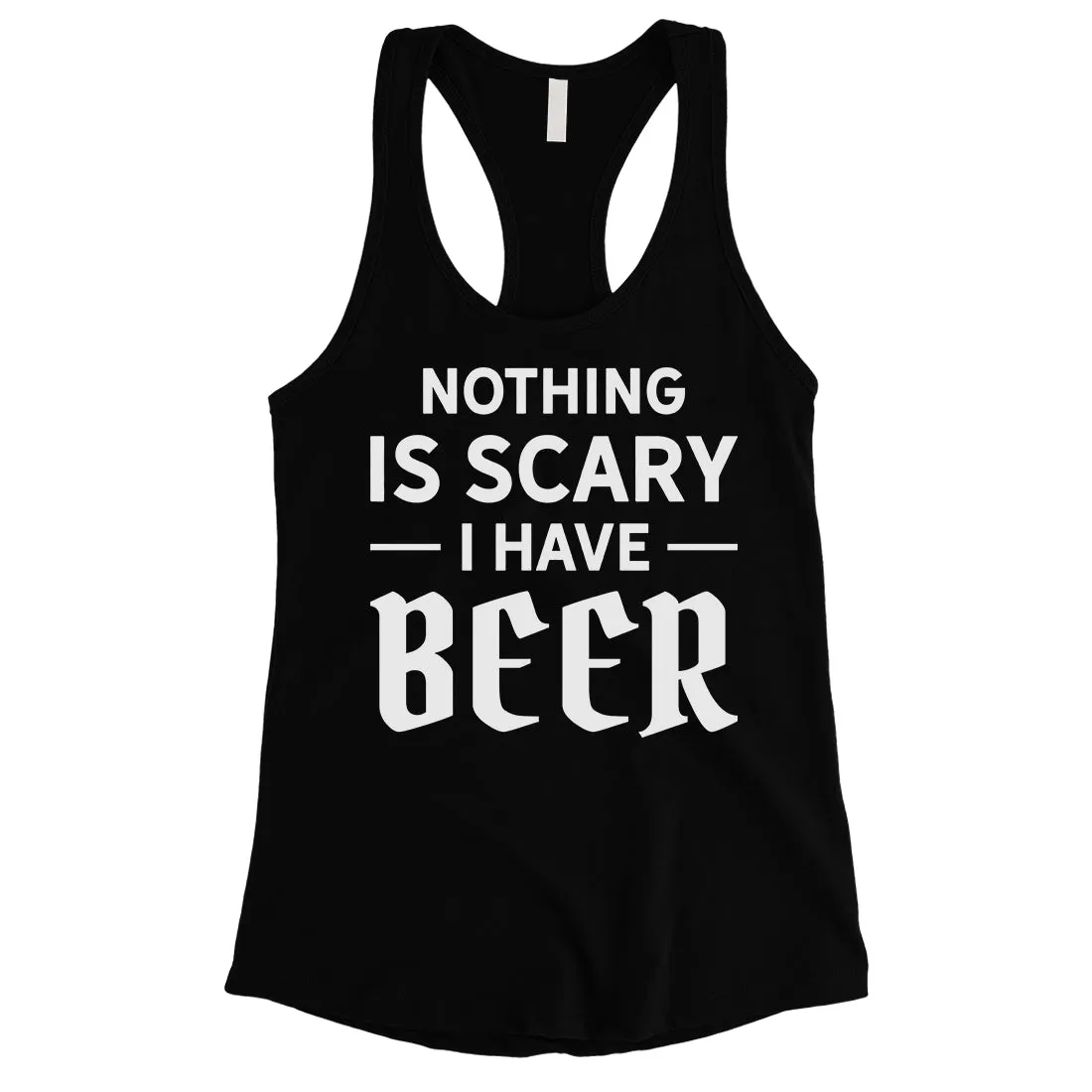 Nothing Scary Beer Womens Perfect Nice Halloween Costume Tank Top