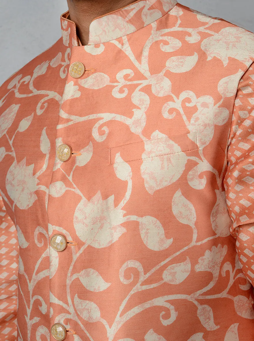 Orange Bandhgala Jacket | TULA