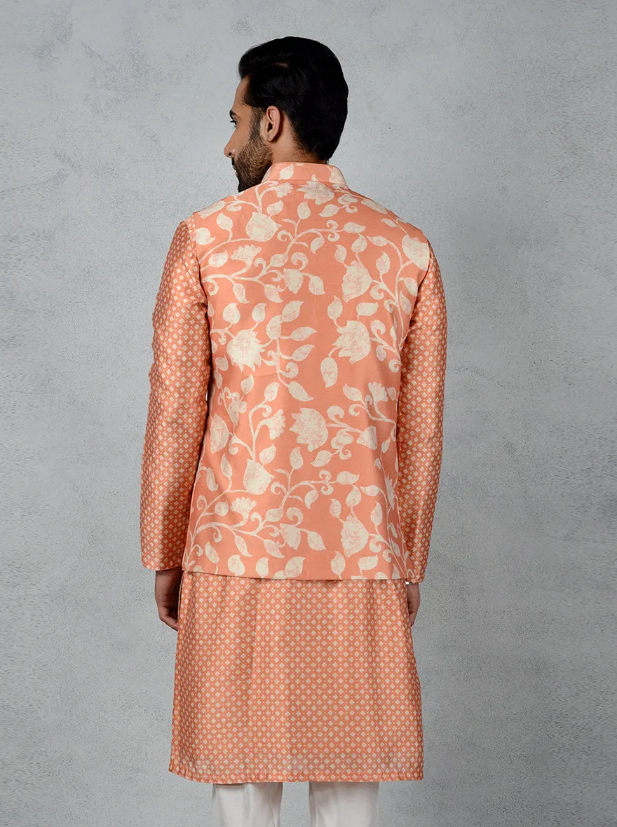 Orange Bandhgala Jacket | TULA