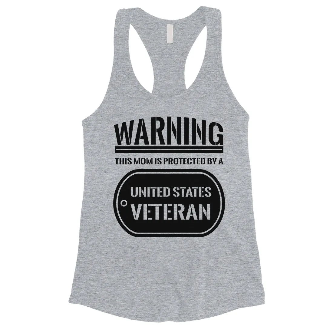 Protected By Veteran Gift Womens Tank Top Proud Army Mom July 4th