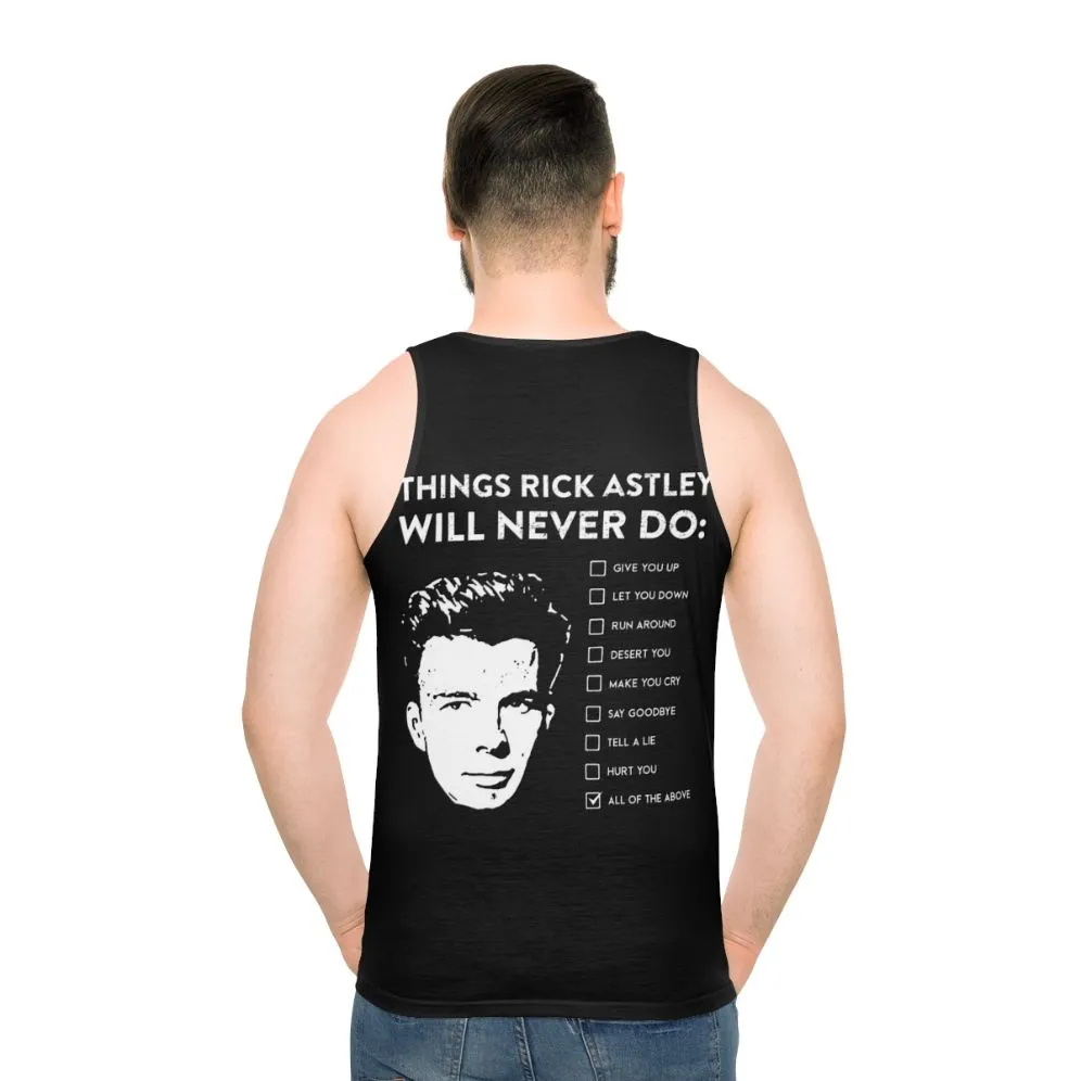 "Never Say Goodbye" Unisex Rick Astley Tank Top