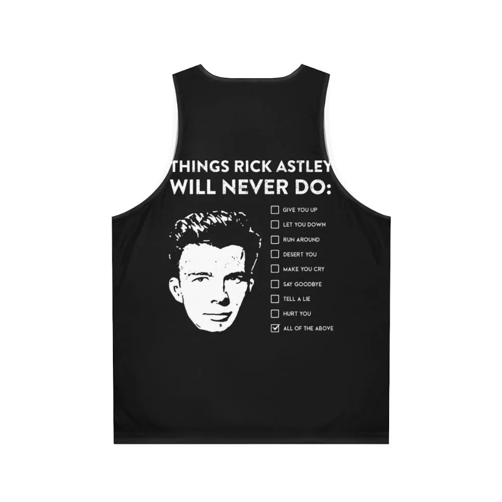 "Never Say Goodbye" Unisex Rick Astley Tank Top