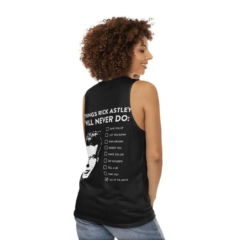 "Never Say Goodbye" Unisex Rick Astley Tank Top