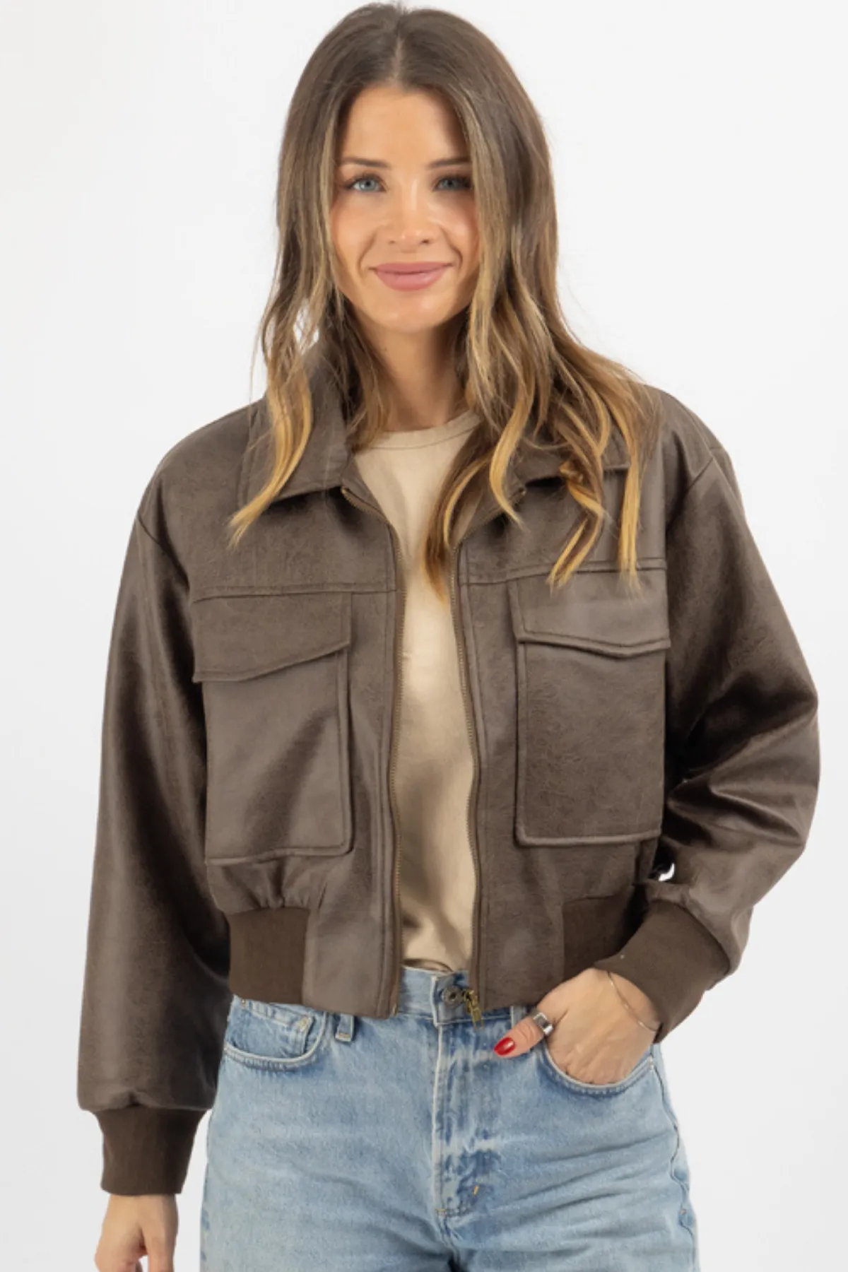 RALPH BROWN BOMBER JACKET