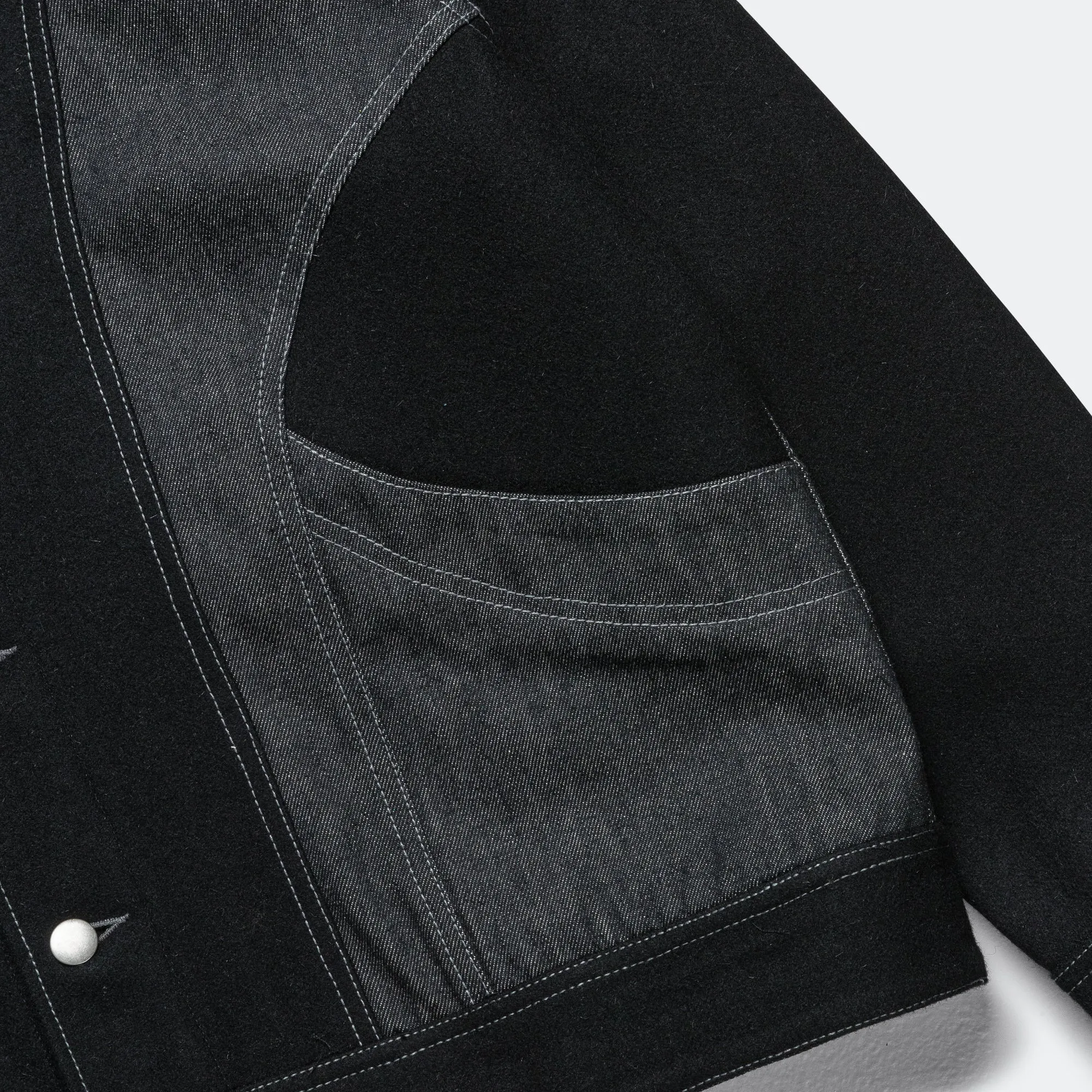 Rebel Jacket - Black Cotton/Wool