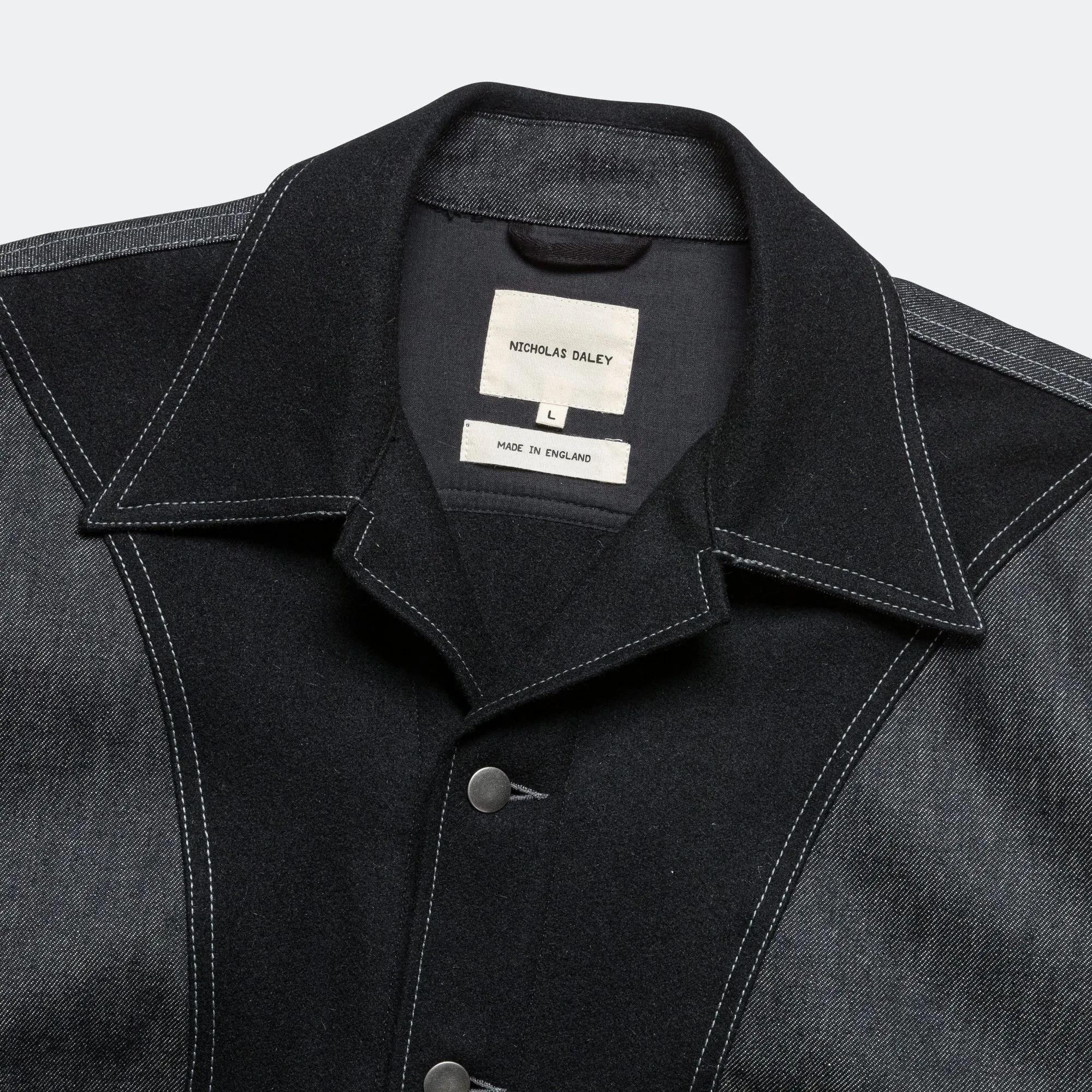 Rebel Jacket - Black Cotton/Wool