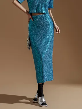 SK2701 Spangle Midi Skirt