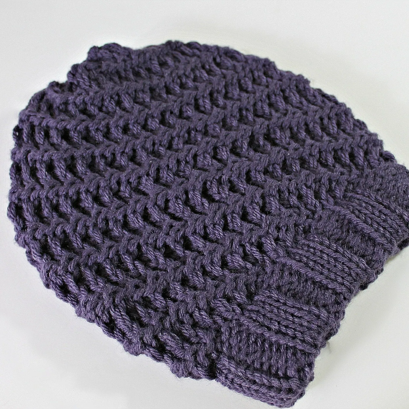 Spiral Slouchy Hat and Messy Bun - Two Patterns