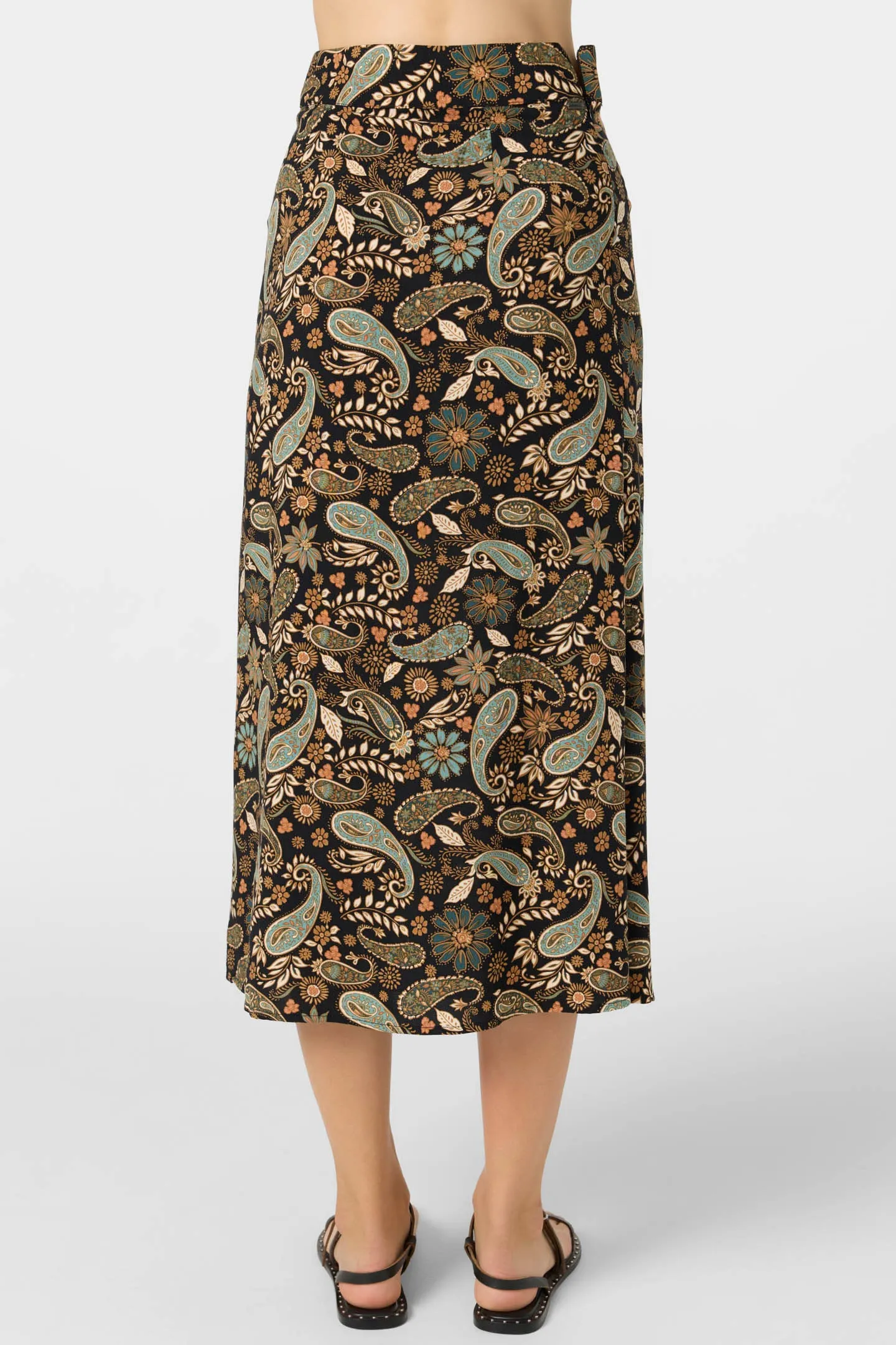 SUNNI ROSALIA PAISLEY MIDI SKIRT