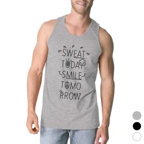 Sweat Smile Mens Funny Graphic Gift Tank Top Humorous Workout Tanks