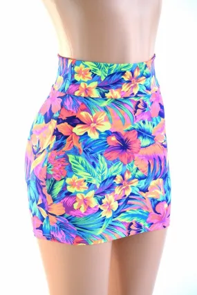 Tahitian Floral Bodycon Skirt