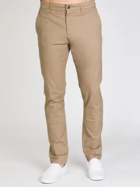 TAINTED SLIM CHINO - WHEAT - CLEARANCE