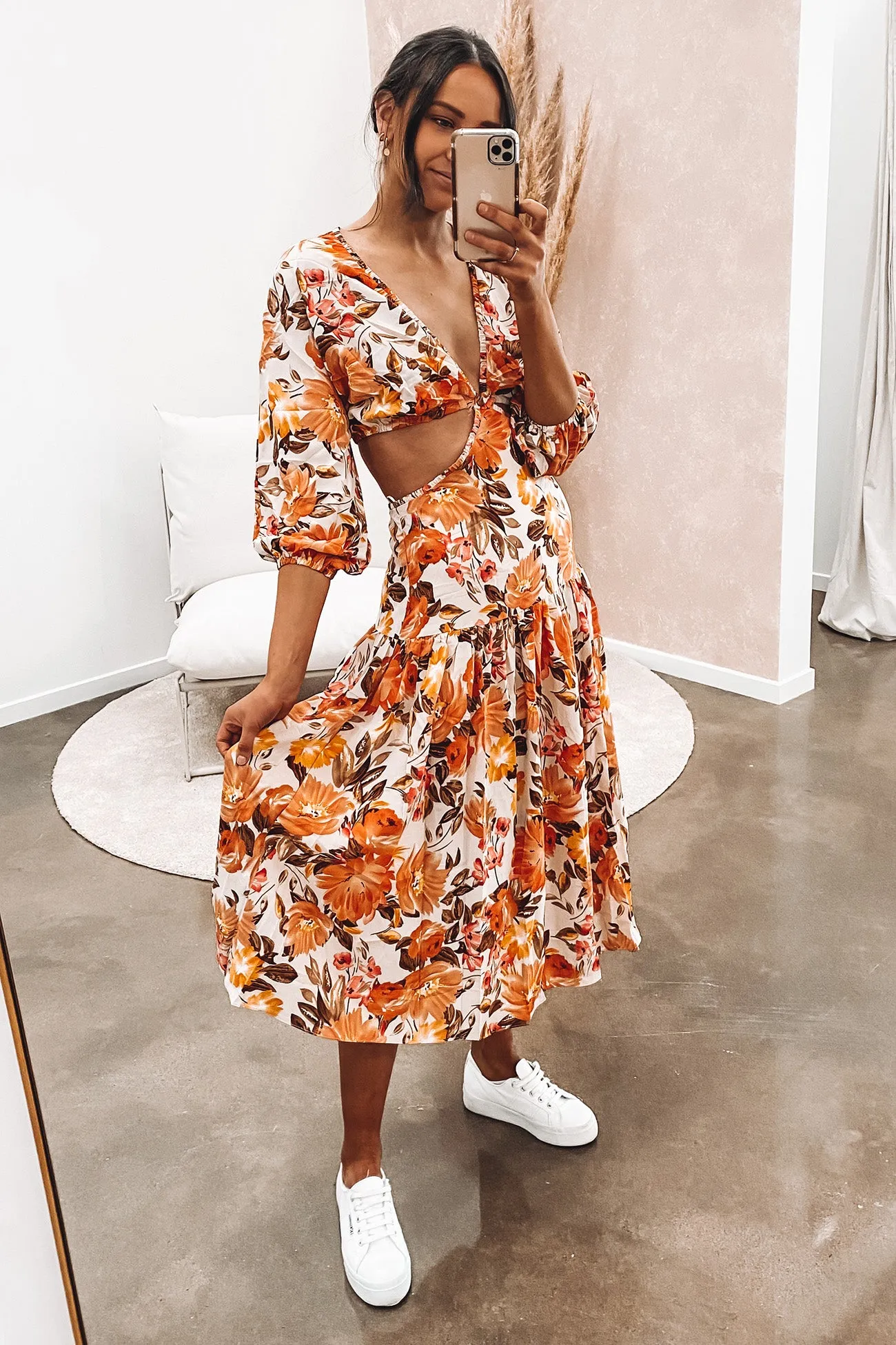 Tasha Midi Dress Floral