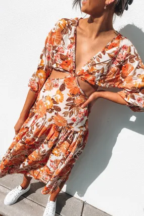 Tasha Midi Dress Floral