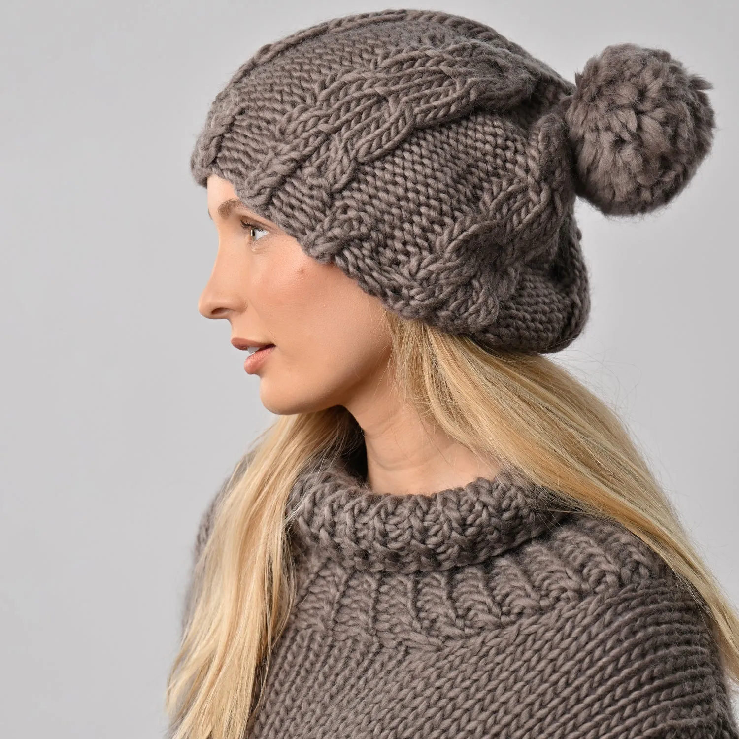 Ted Cable Hat Knitting Kit