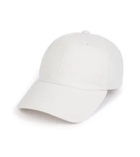 Trunk Washed Cotton Twill Baseball Cap: Off White