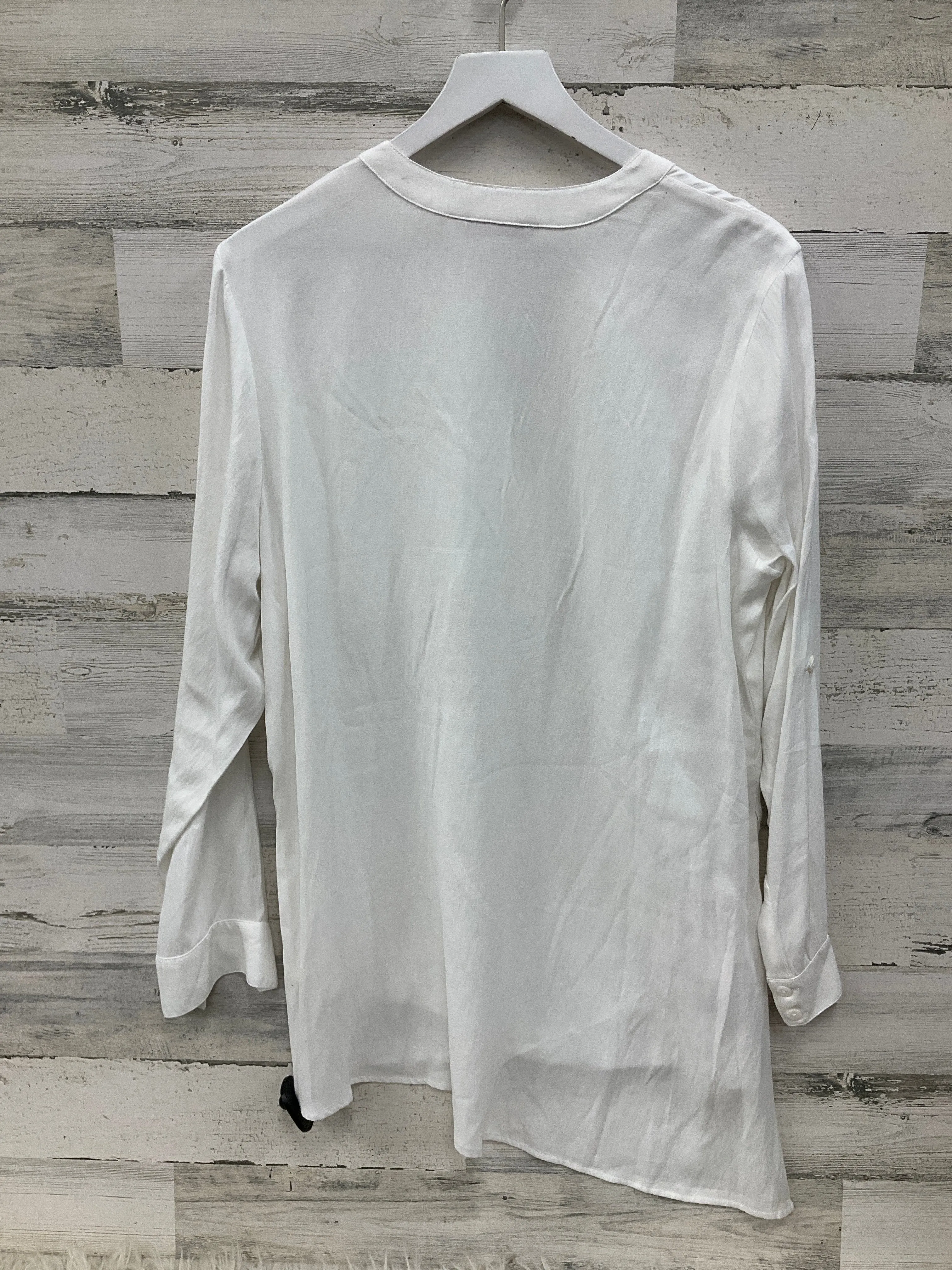 Tunic Long Sleeve By Soft Surroundings In White, Size: L