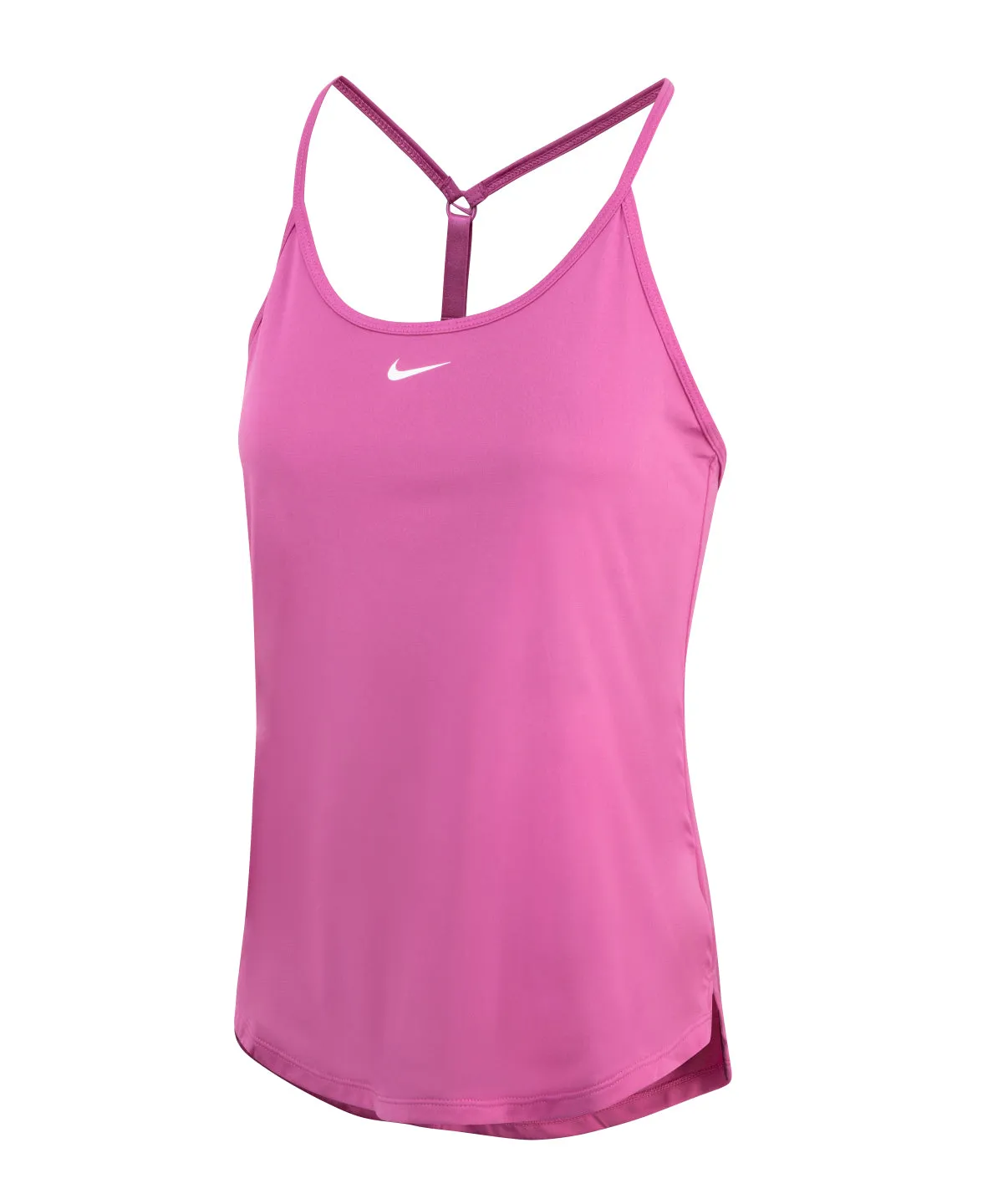 Womens Nike One Dri-FIT Elastika standard fit tank | Cosmic Fuchsia/White