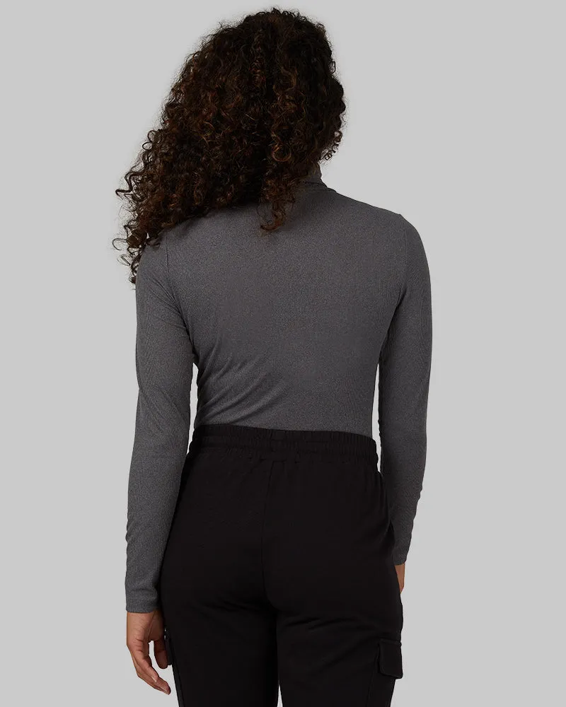 WOMEN'S SOFT RIB TURTLENECK