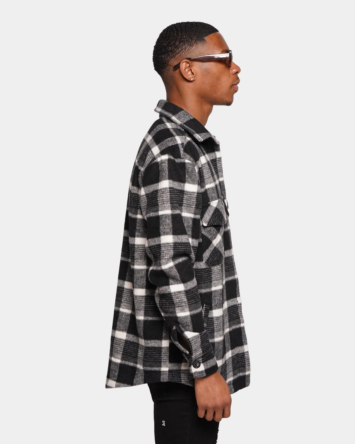 XXIII Zahid Flannel Shirt Black/White