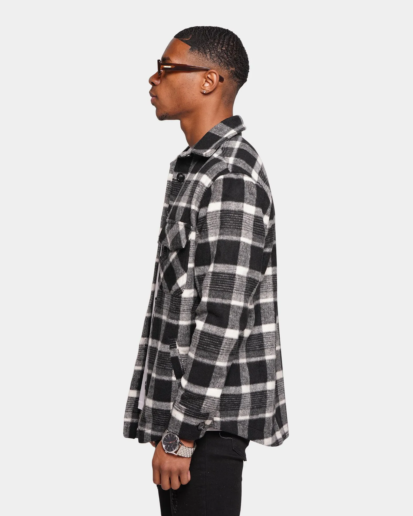 XXIII Zahid Flannel Shirt Black/White